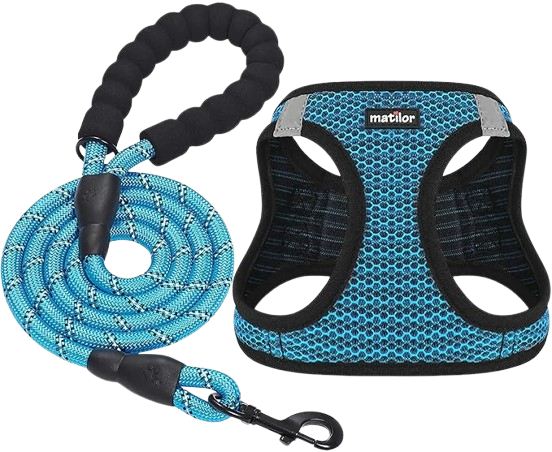 Breathable Step-In Vest for Small to Medium Pets - Blue